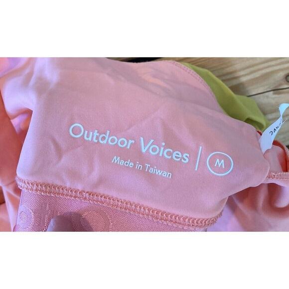 Outdoor Voices One Strap Athletic Dress Size Medium Women’s Pink Green - Picture 3 of 5